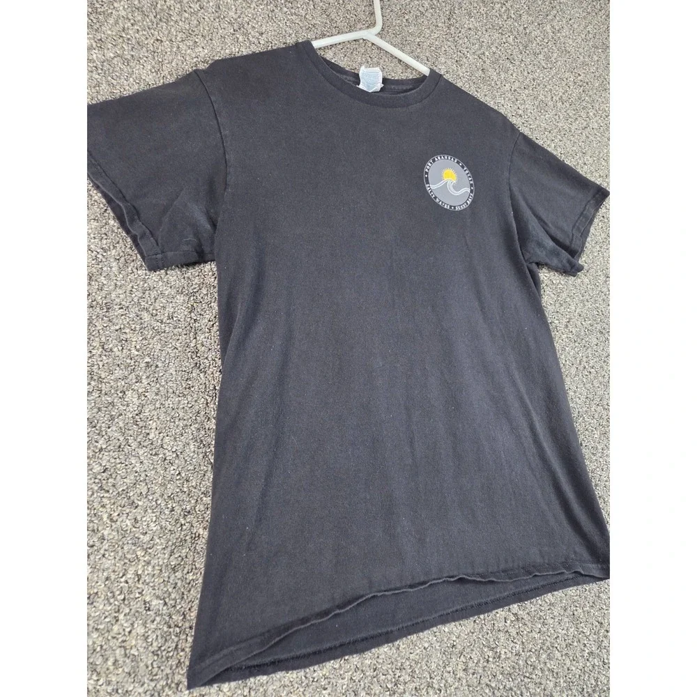 Delta Pro Weight Stay Salty Port Aransas TX T-Shirt Mens Medium Black Graphic T